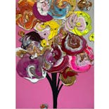 Abstract Bouquet (Pink Gradation x Yellow)